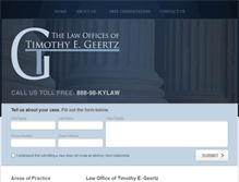 Tablet Screenshot of geertzlaw.com